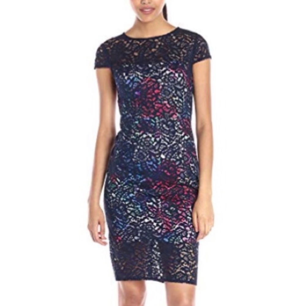 Betsy Johnson Navy Lace Dress